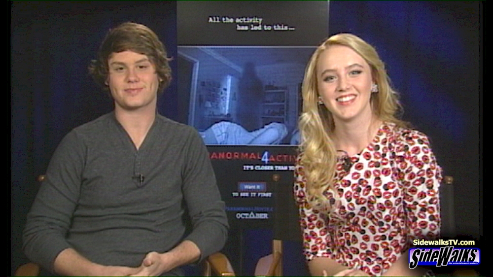 Matt Shively and Kathryn Newton (Paranormal Activity 4)