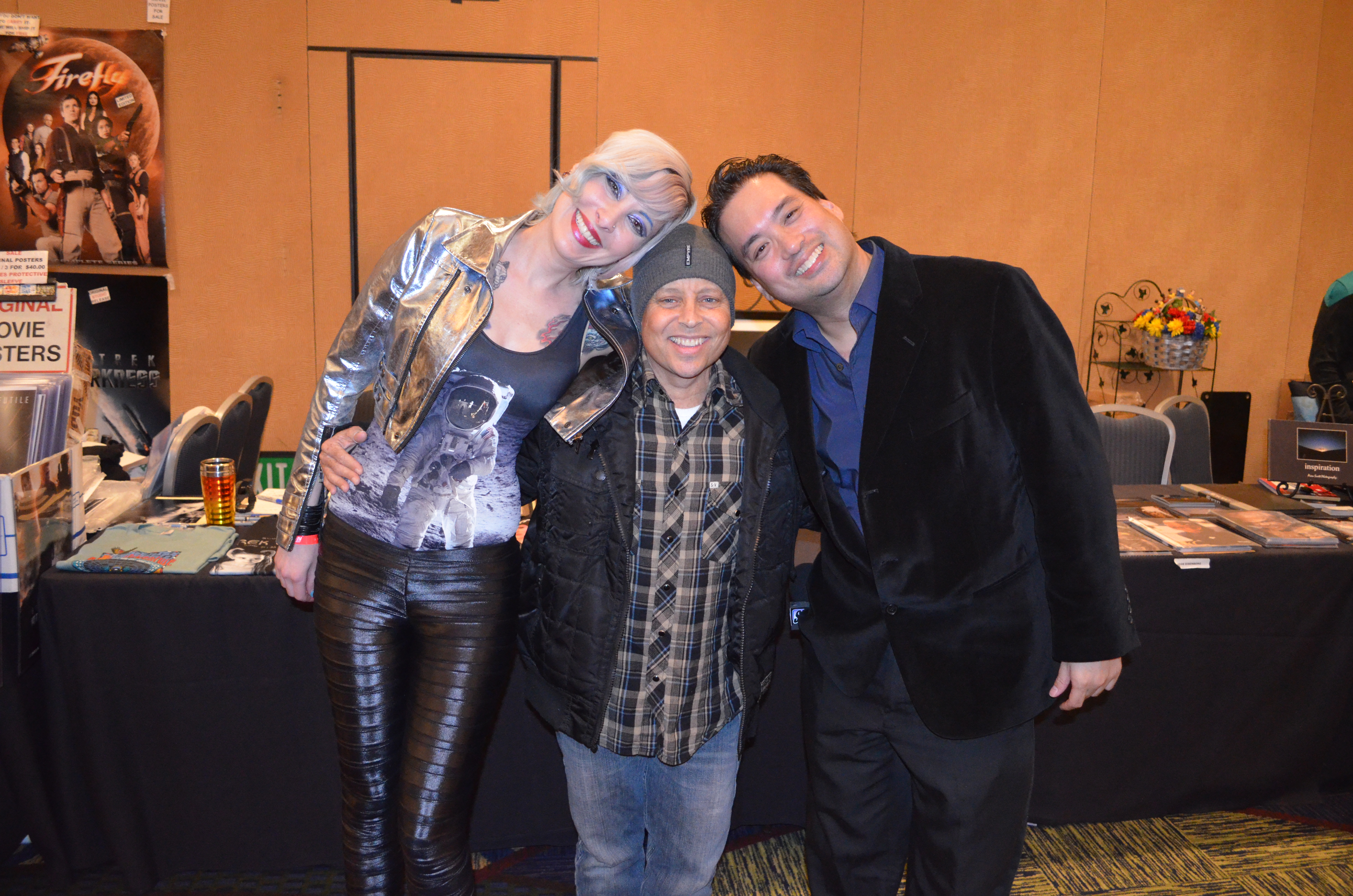 All smiles with Aron Eisenberg