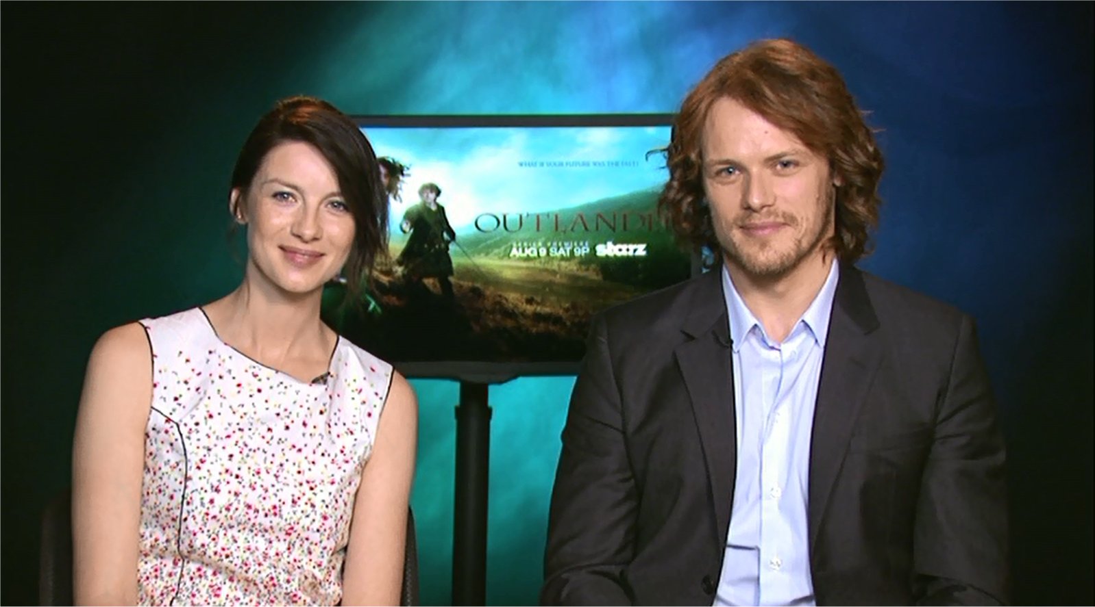 Caitriona Balfe and Sam Heughan