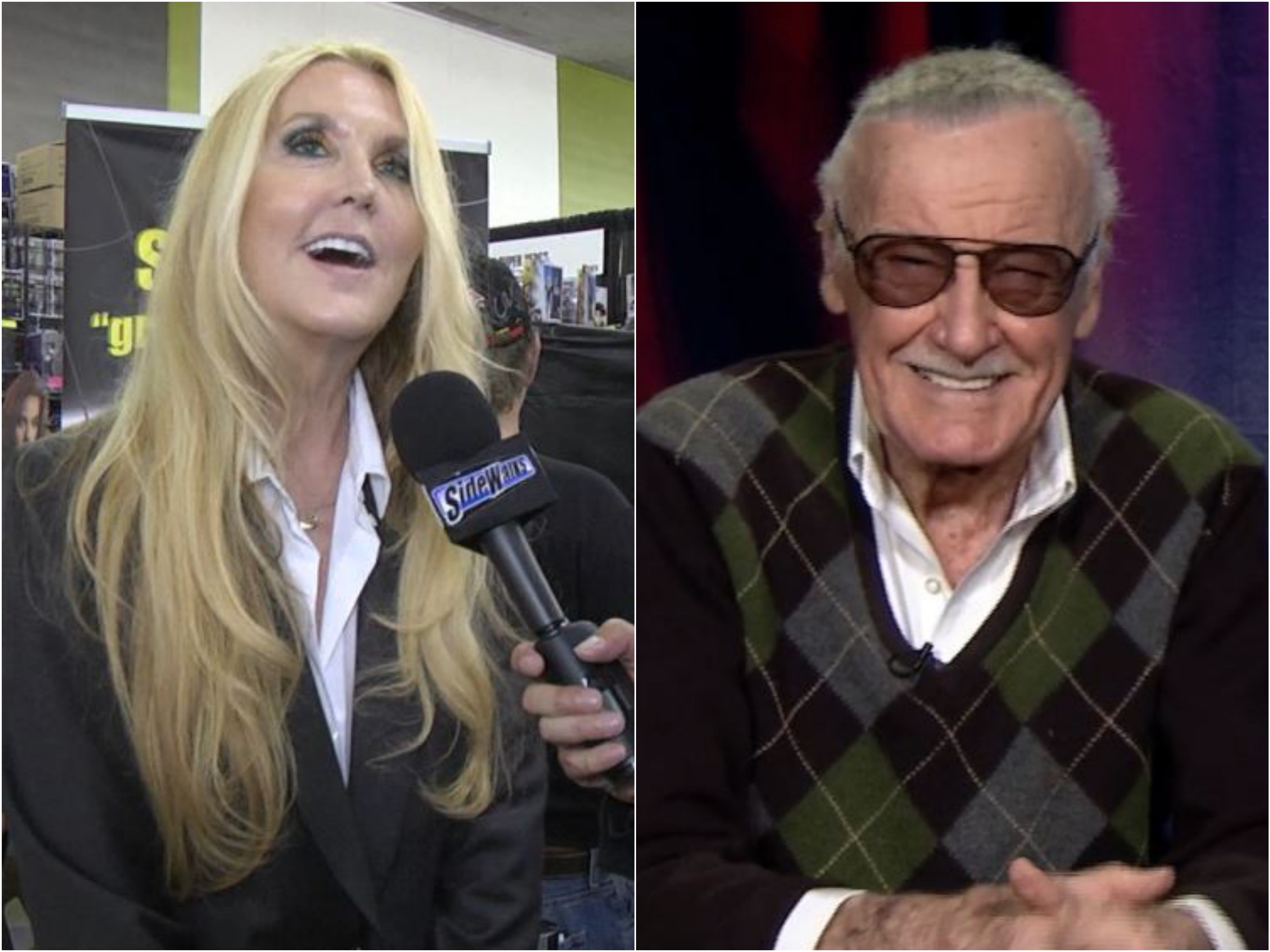 JC Lee and her father Stan Lee