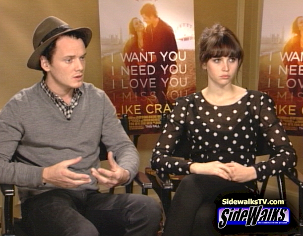 Anton Yelchin and Felicity Jones
