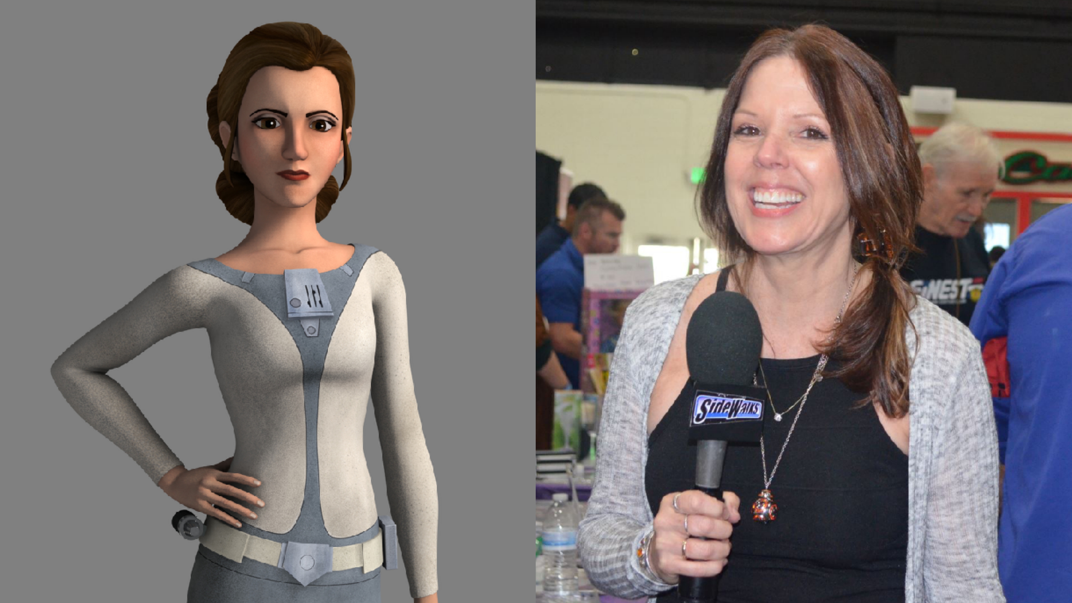 Princess Leia and Julie Dolan