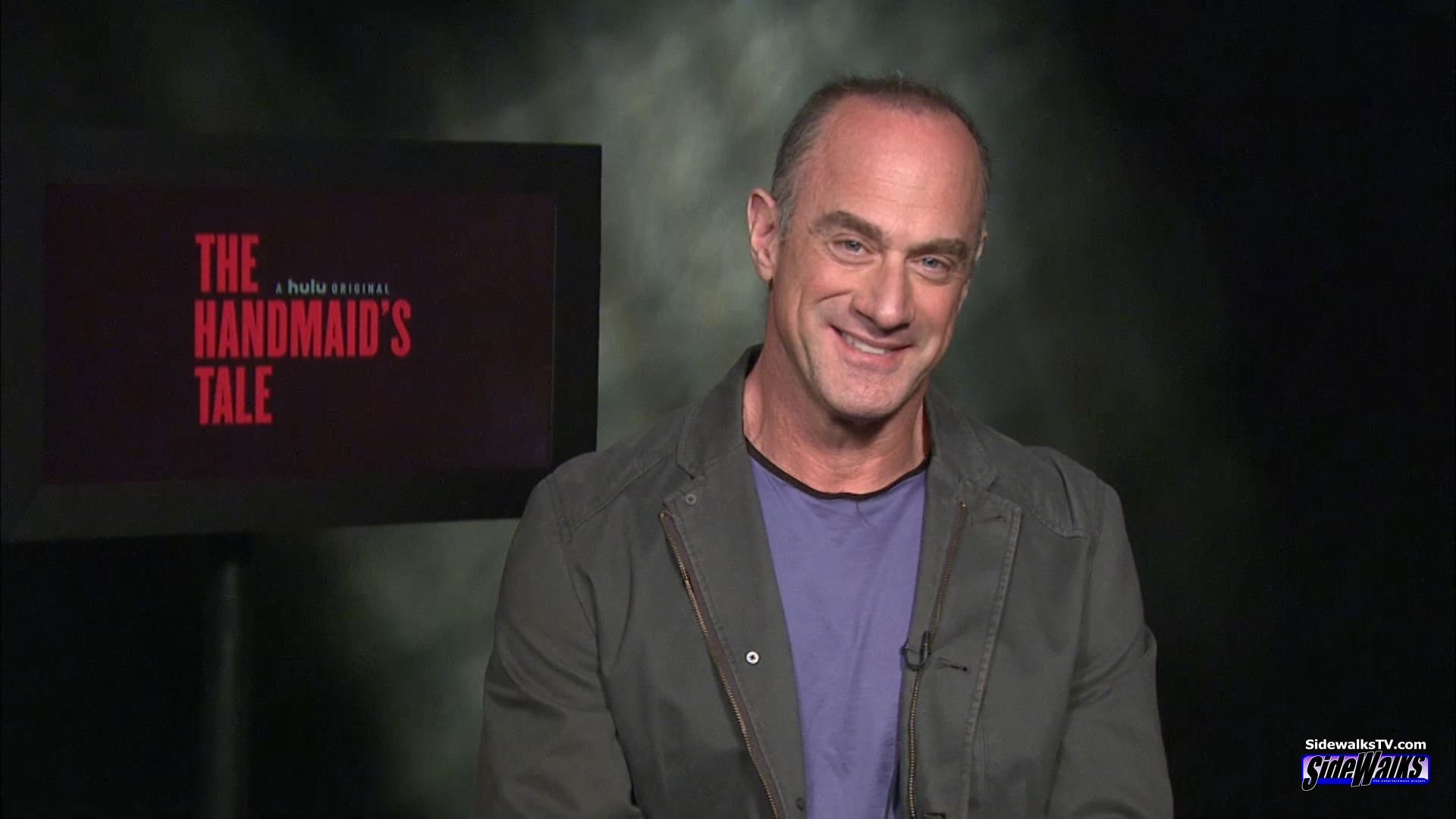 A screen shot of the actor during our interview