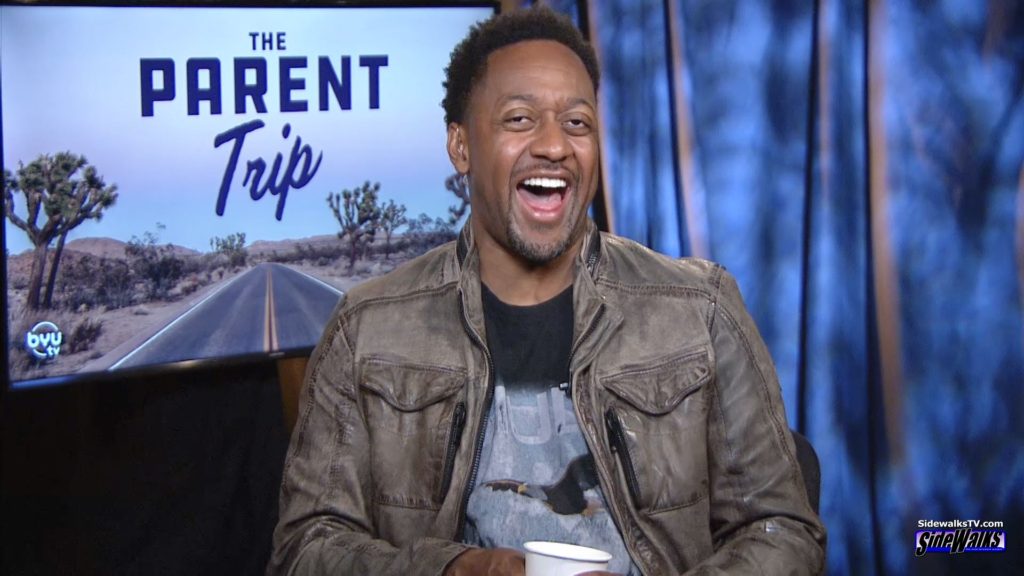 Jaleel White laughing during our interview