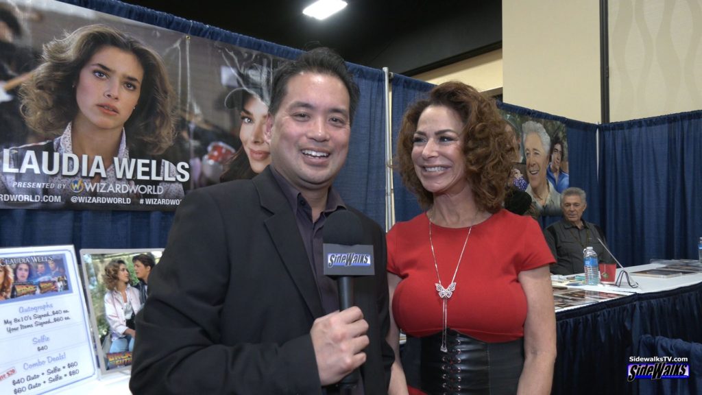 Richard interviewing actress Claudia Wells at Wizard World