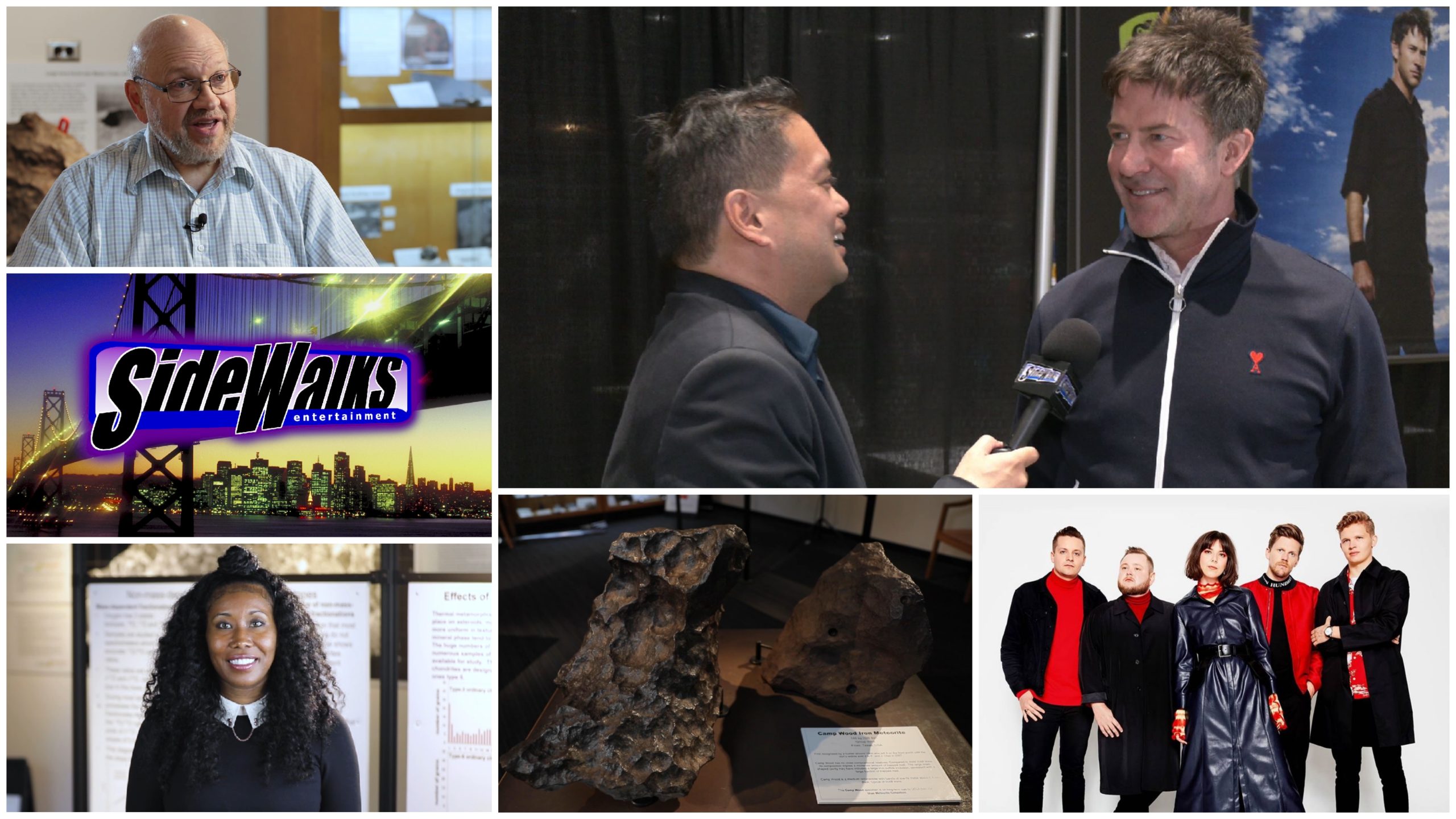 Collage of the guests and segments on this episode