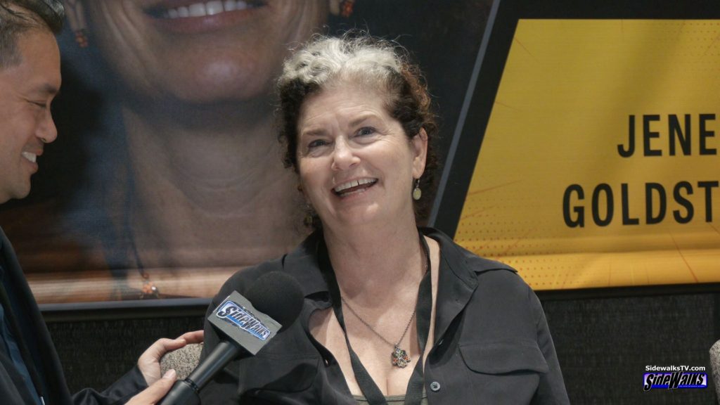 Jenette Goldstein smiling