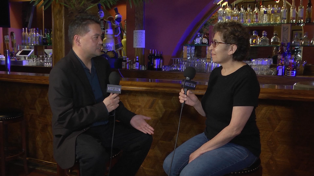 Nati Ramirez with host Richard R. Lee