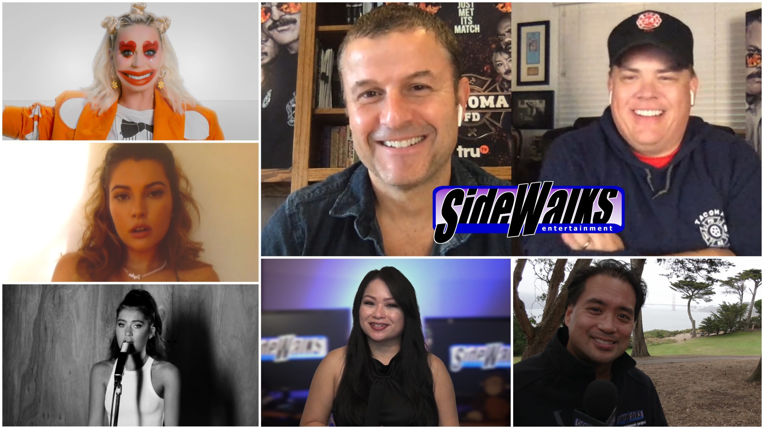 Collage of performers appearing in the episode