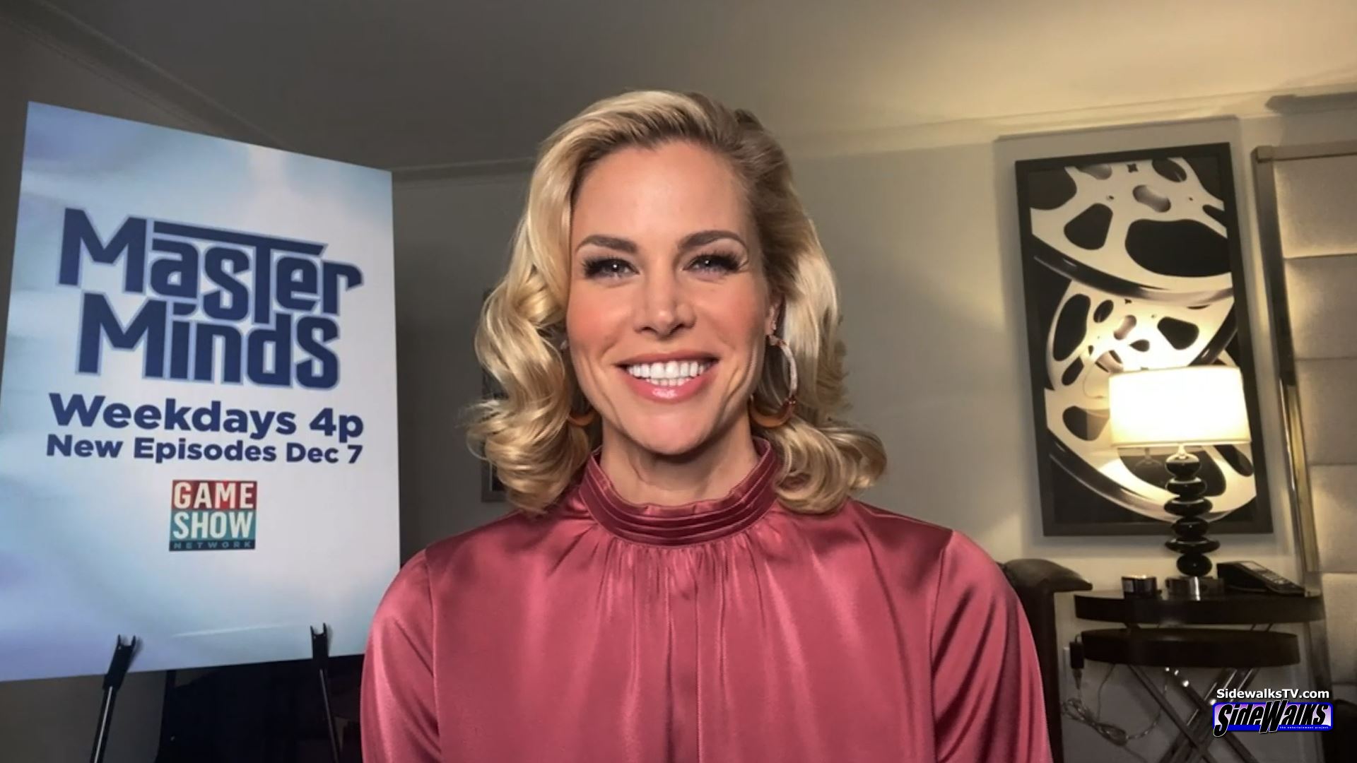 Brooke Burns smiles