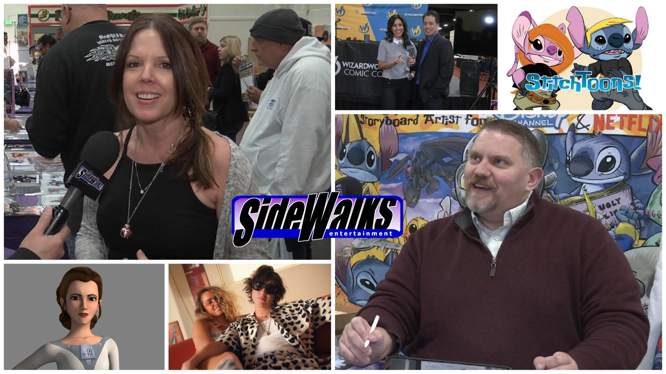 Collage of performers appearing in the episode