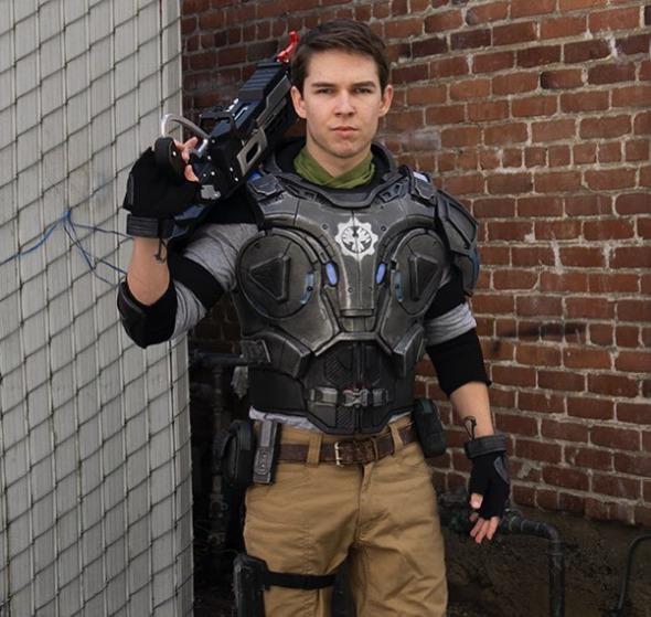 Travis Shelton cosplaying in a second shot