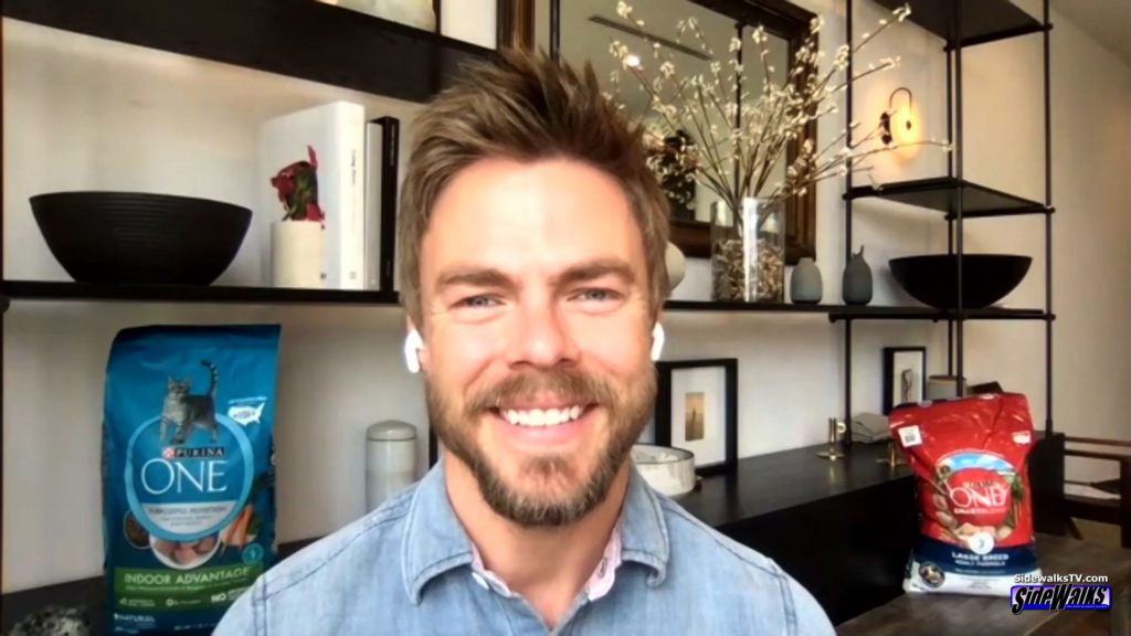 Big smile from Derek Hough