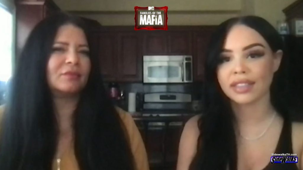 Mom and daughter Karen Gravano and Karina Seabrook during our interview