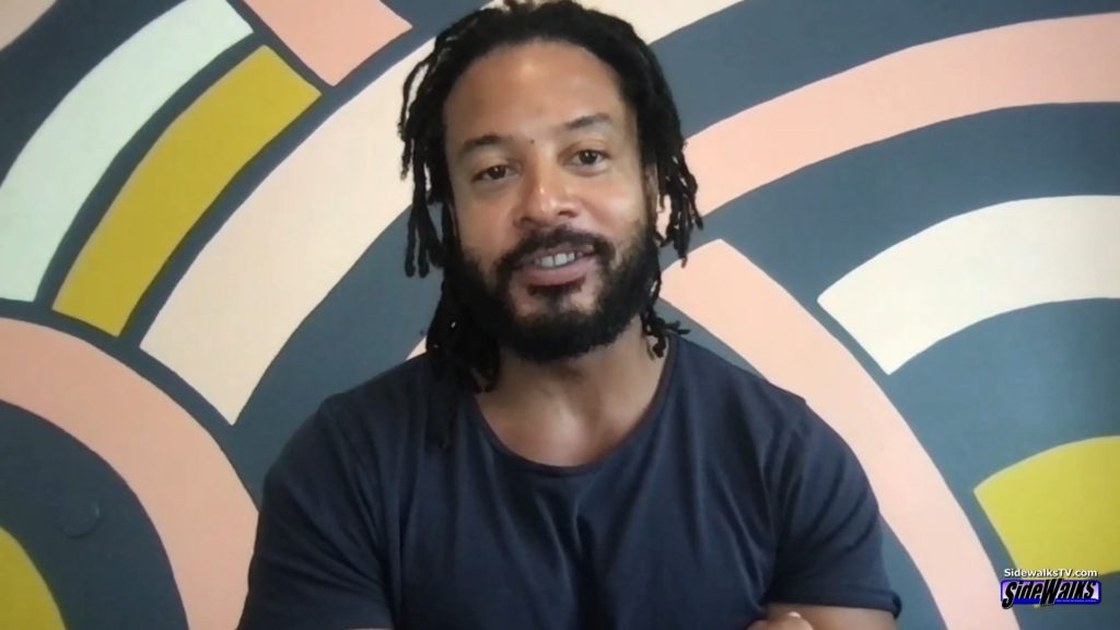 Brandon Jay McLaren talking during on our interview