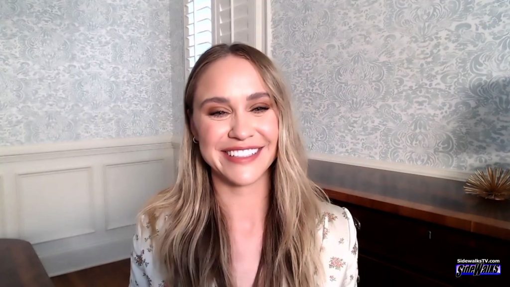 Becca Tobin smiles