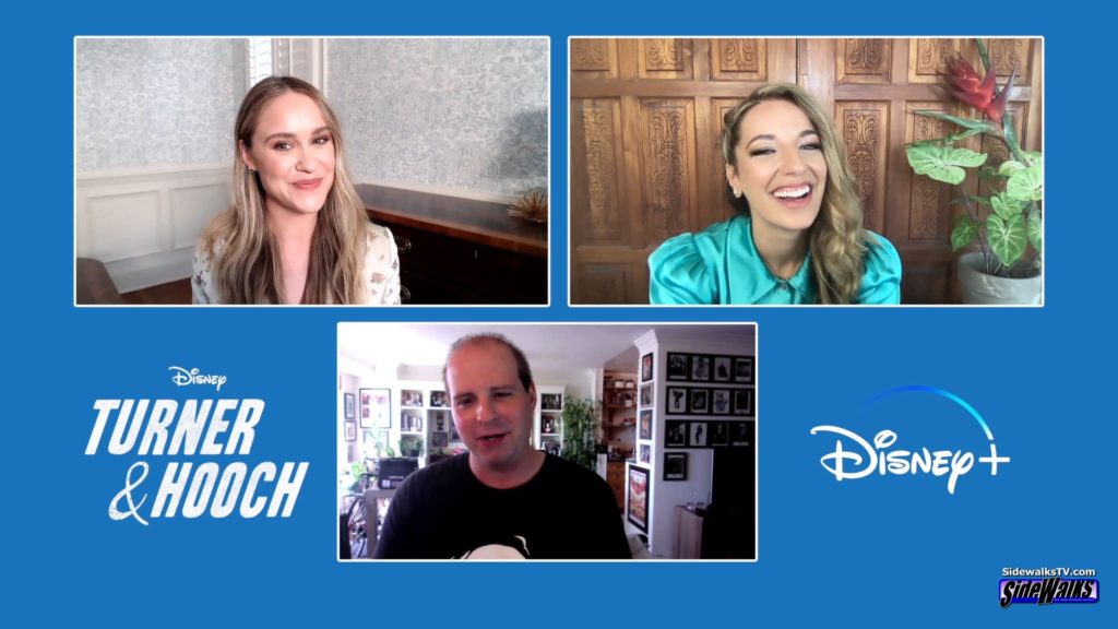 east coast correspondent Darren Paltrowitz interviews Becca Tobin and Vanessa Lengies in a three shot