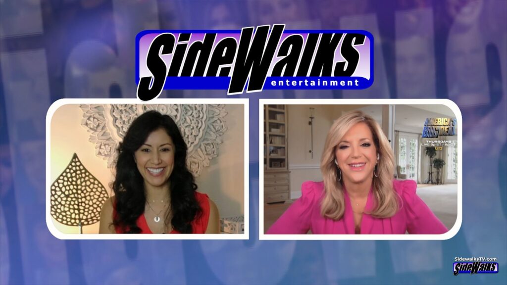 Host Veronica Castro interviews Joy Mangano in a two-shot