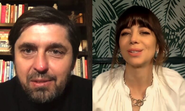 Ludo Lefebvre and Natasha Leggero in side by side image