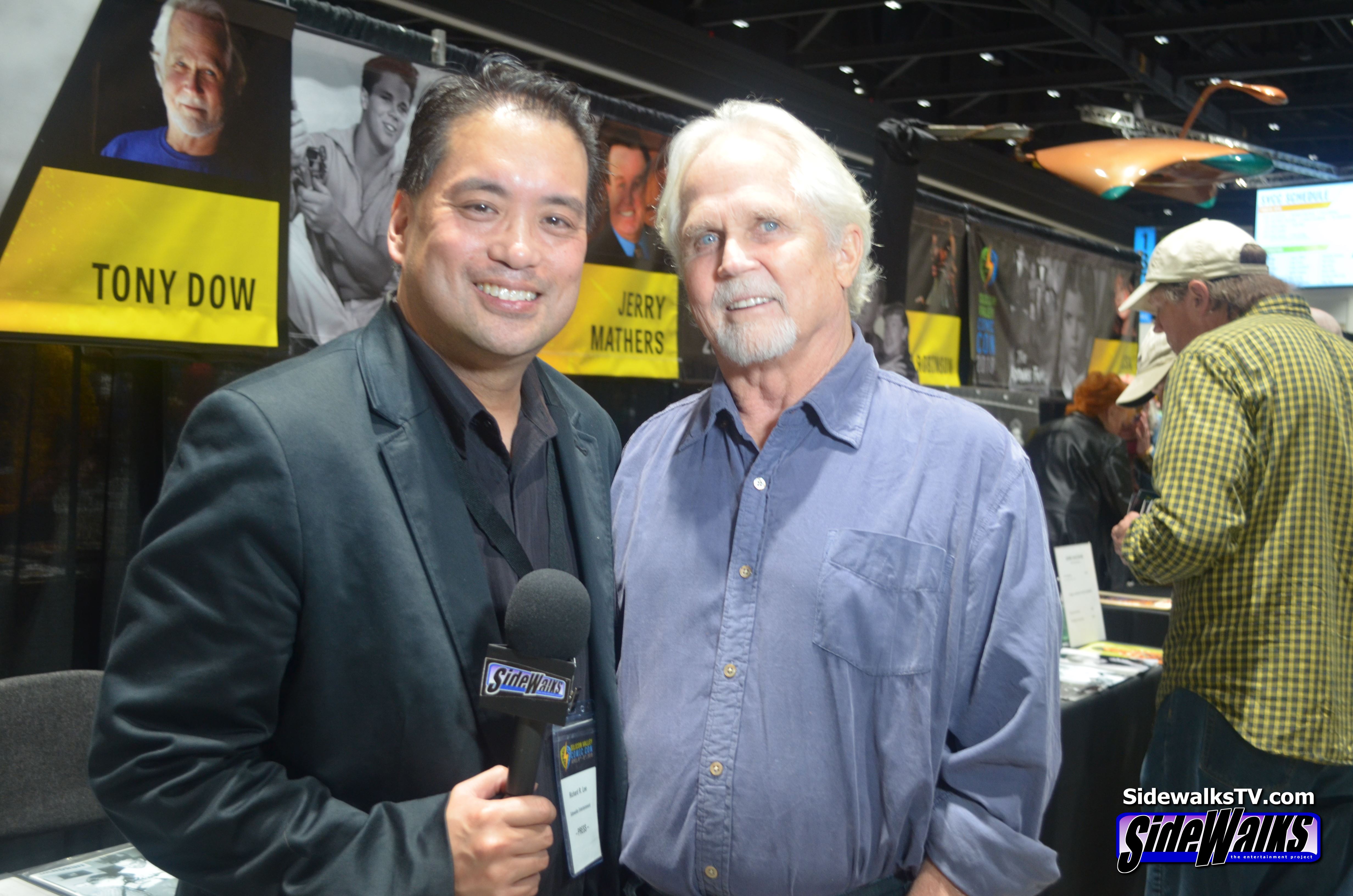 Richard R. Lee stands with Tony Dow