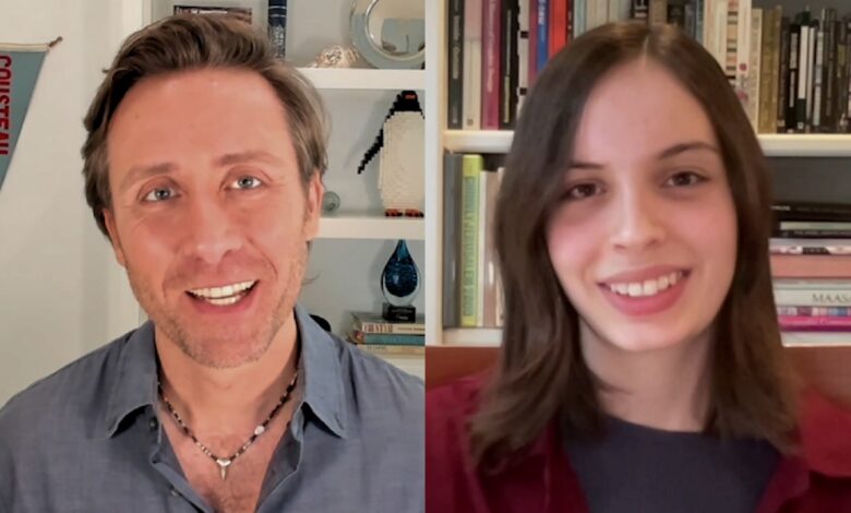 Philippe Cousteau Jr and Harper Fortgang