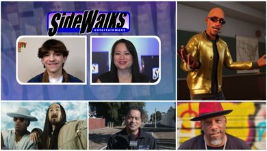 Collage of scenes and performers appearing in the episode