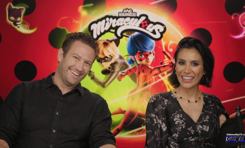 Cristina Vee and Bryce Papenbrook smile