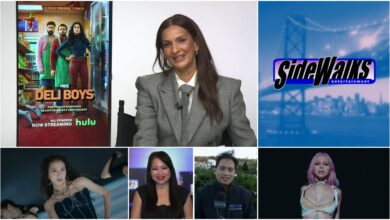Collage of scenes and performers appearing in the episode