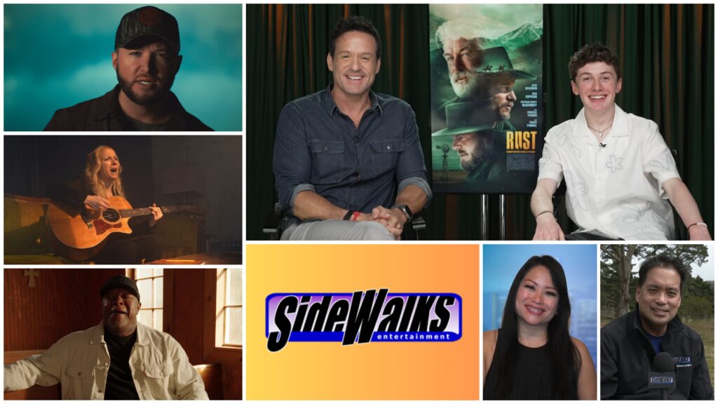 Collage of scenes and performers appearing in the episode