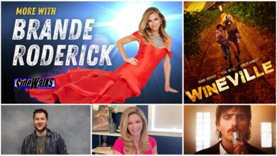 Collage of scenes and performers appearing in the episode