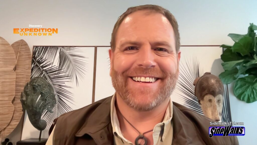 Big smile from Josh Gates