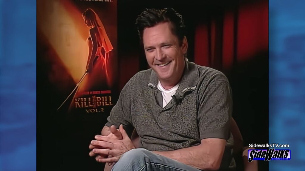Michael Madsen smiled