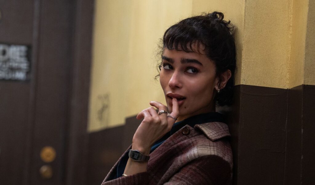 Zoë Kravitz in a still image from the film