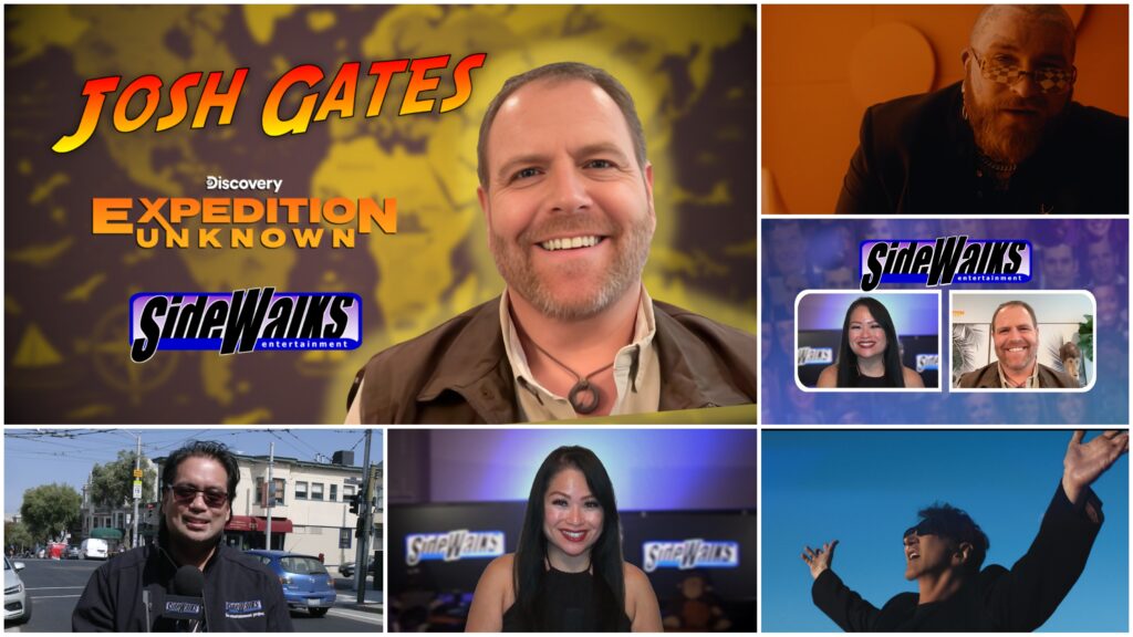 Collage of scenes and performers appearing in the episode