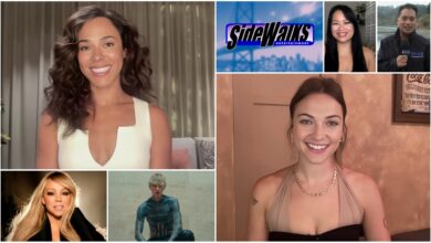 Collage of scenes and performers appearing in the episode