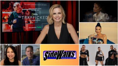 Collage of scenes and performers appearing in the episode