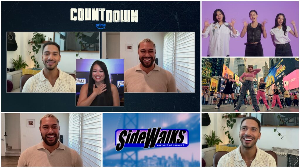 Collage of scenes and performers appearing in the episode