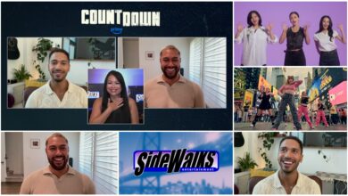 Collage of scenes and performers appearing in the episode