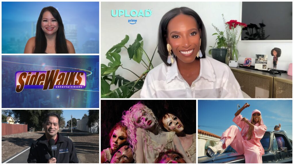 Collage of scenes and performers appearing in the episode