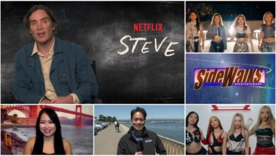 Collage of scenes and performers appearing in the episode