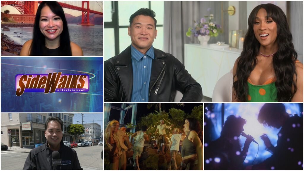 Collage of scenes and performers appearing in the episode