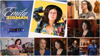 Collage of scenes and performers appearing in the episode