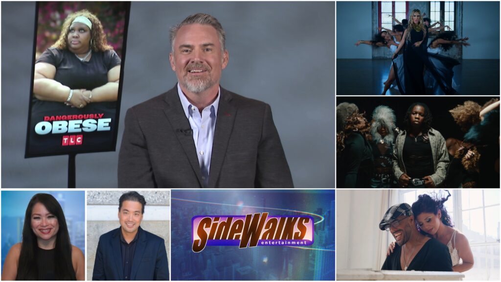 Collage of scenes and performers appearing in the episode