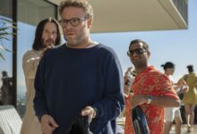 Keanu Reeves as Gabriel, Seth Rogen as Jeff, and Aziz Ansari as Ari