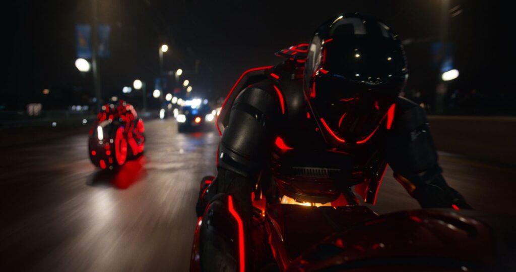 A scene from Disney's TRON: ARES