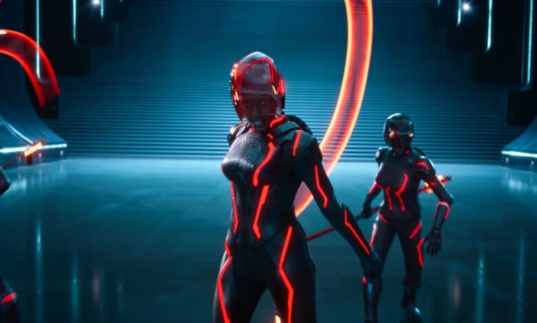 Jodie Turner-Smith as Athena in a still from the movie