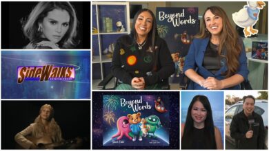 Collage of scenes and performers appearing in the episode