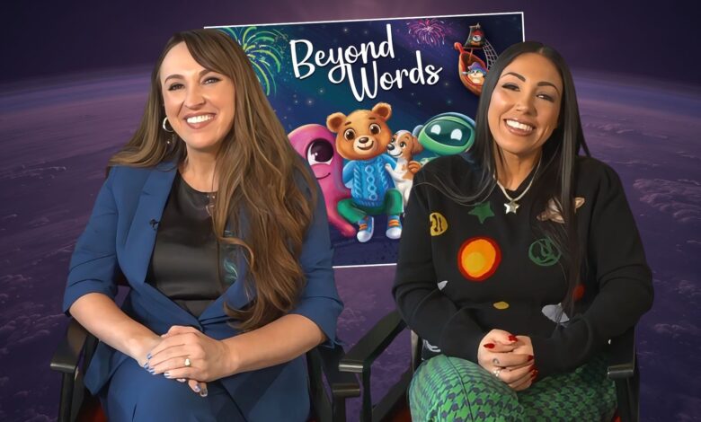 Sheri Fink and Kellie Gerardi with the book in the background