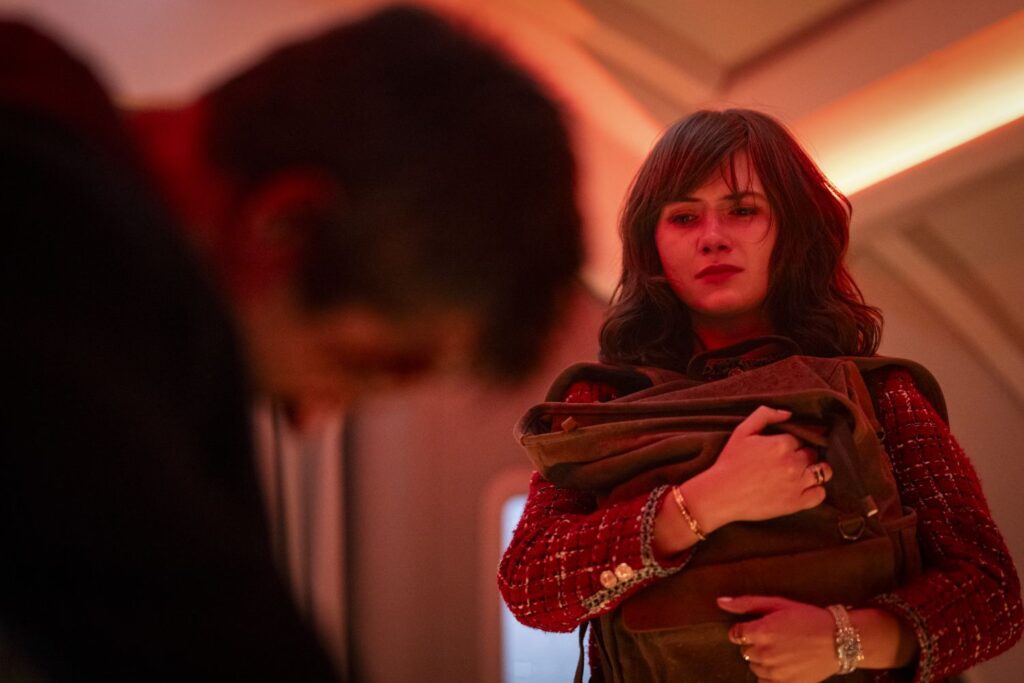 Emilia Jones in a still from "The Running Man"