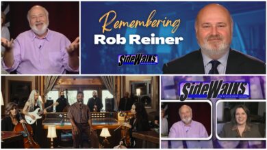 Collage of scenes and performers appearing in the episode with Rob Reiner appearances and Wyn Stark.